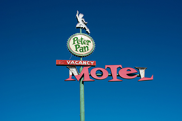 USA, Nevada, Peter Pan Motel, Fremont Street