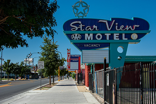 USA, Nevada, Star View Motel, Fremont Street